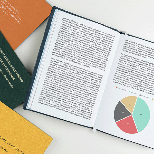 Tesi aperta con grafici a colori